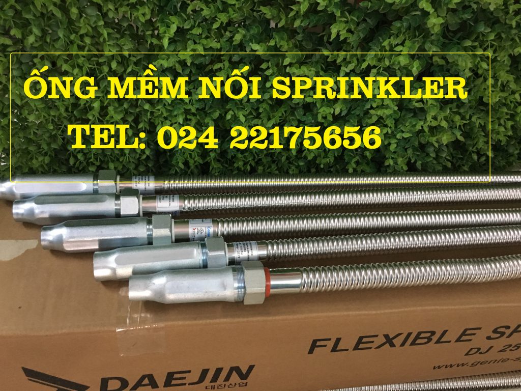 Dây mềm nối đầu phun sprinkler chữa cháy Daejin DN15/Dn20 dài 2000mm