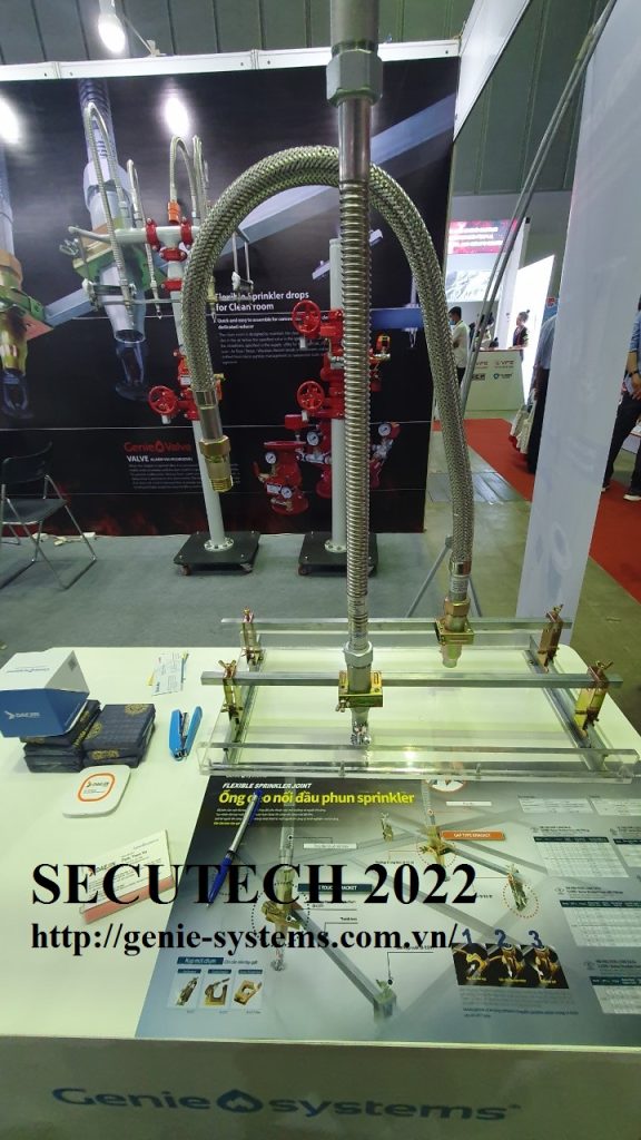 Mô tả về ống mềm nối đầu phun Sprinkler - SECUTECH 2022 DAEJIN 